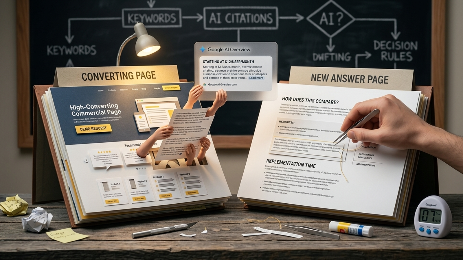 Cover image for: Fix the Landing Page or Build an Answer Page for AI Overviews?